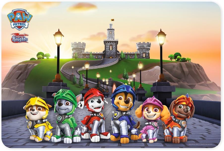 Detská hracia podložka Paw Patrol - Labková patrola Castle, ultra mäkký koberec 100x150cm