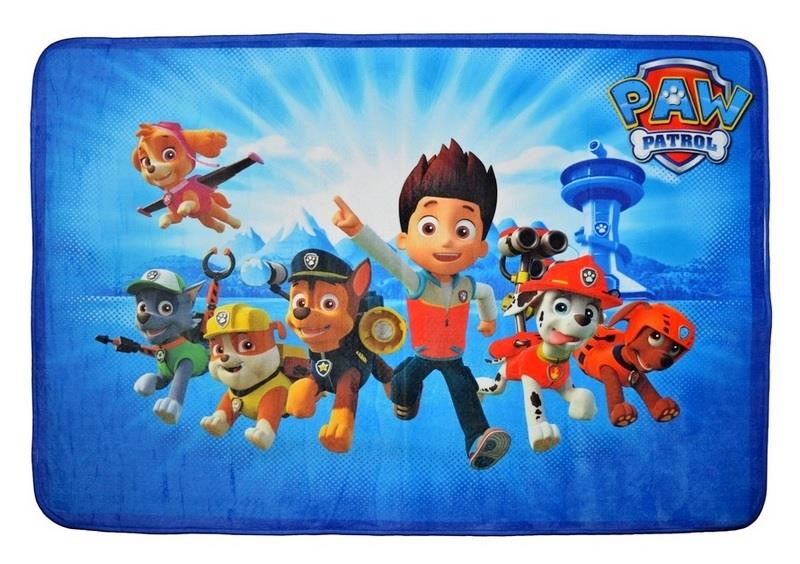 Detská hracia podložka Paw Patrol - Labková  patrola, ultra mekký koberec 100x150cm