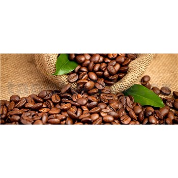 Vliesové fototapety kávová zrnká rozmer 375 cm x 150 cm