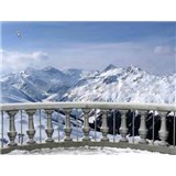 Vliesové fototapety snežná terasa, rozmer 312 x 219 cm